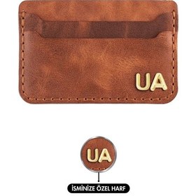 Resim Twingold İsme Özel Yatay Kartlık - %100 Rainbow Deri - A011001 - Tobacco Tobacco 