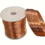 Resim Premium Katı Bakır El Sanatları Teli - Takı, Heykel & Bahçe Projeleri için Çok Yönlü - 0.32oz Makaralar, Kalınlıklar 0.3mm-1.0mm 