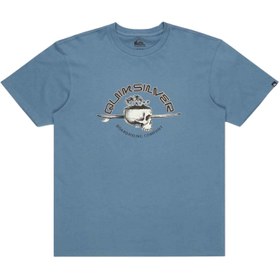Resim Quiksilver Skull Lines Erkek Mavi Tişört 
