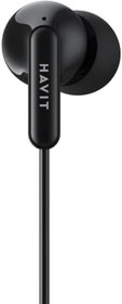 Resim Havit E335P Kulak İçi Kablolu Mikrofonlu Kulaklık 3.5mm Jack 1.2m Kablo (Siyah) 