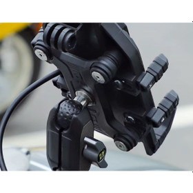 Resim Smnu Exo Monster Pro Titreşim Önleyici Gidon Bağlantılı Telefon Tutucu Sarı Siyah 