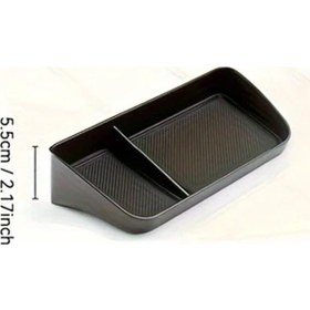 Resim Chuangyinshop Kaymaz Siyah Araç Organizer Saklama Tepsisi Tüm Araçlar Anahtar Bozuk Para 