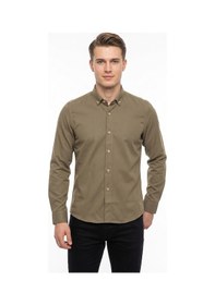 Resim Advante Erkek Spor Slim Fit Uzun Kol Petek Dokulu Gömlek Bgl-st05483 Vizon 