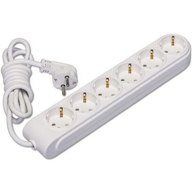 Resim Makel Yeni Nesil Çocuk Korumalı Altılı Topraklı Grup Priz 5 Metre Kablolu 