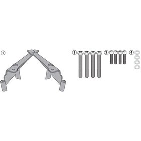 Resim Kappa Kr1190 Honda Pcx 125 10-21 Arka Çanta Ta Iyıcı Tek Renk 