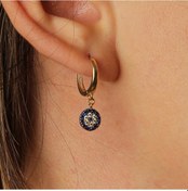 Resim Taşlı Nazar Boncuk Küpe 