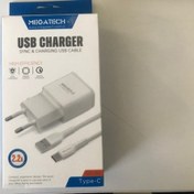 Resim Megatech CC-03 2.2A Type-c Usb Kablo Ev Şarj Adaptörü 