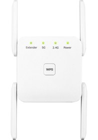 Resim Sones 1200mbps 2.4g / 5g Wifi Genişletici Güçlendirici Tekrarlayıcı Ethernet Portunu Destekler Beyaz Ab Fişi 