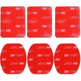 Resim Sony Aksiyon Kameralar için 3 Oval 3 Düz Yüzey 3m Yapışkan Bant 