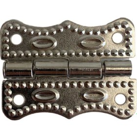 Resim Papatya Gümüş Tavla Menteşesi Mobilya Kutu Menteşesi 2 Adet Gümüş En:3cm Boy:2cm 