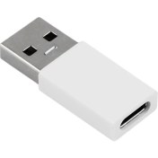 Resim Gplus TC30 Type-C 3.1 To USB 3.0 Çevirici Dönüştürücü Mini Otg Adaptör Beyaz 