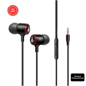 Resim Rosstech Rs-50 Pro Mikrofonlu Kablolu Kulak İçi Kulaklık + Özel Taşıma Çantası 