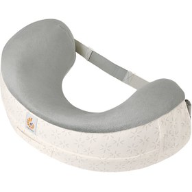 Resim Emzirme Yastığı Kılıfı, Natural Curve Uyumlu, Yumuşak Peluş Kumaş - Krem 