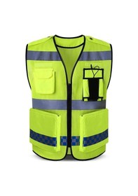 Resim Reflektörlü Yeşil Yelek Mb045 