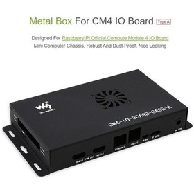 Resim Tongxida Raspberry Pi Cm4 İçin Waveshare Metal Kutu A, Soğutma Fanlı, Metal Kılıf, Rüzgarlı Soğutma, Güçlü Serbest Dönemez 