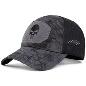 Resim Tunıca Kafatası Taktik Askeri Airsoft Şapka - Ayarlanabilir Nefes Güneşlik, Kamyon Şoförü, Avcılık, Yürüyüşmavistandarterkek Mavi 