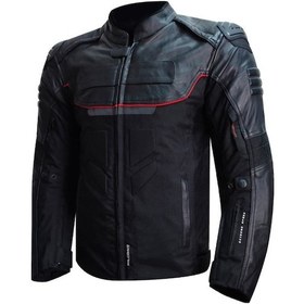 Resim Prosev Falcon Red 4 Mevsim Motosiklet Montu Siyah 