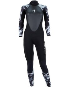 Resim Aqualung Hydroflex Kadın 3Mm Dalış Elbisesi Siyah/Gri - (544595956) Siyah 
