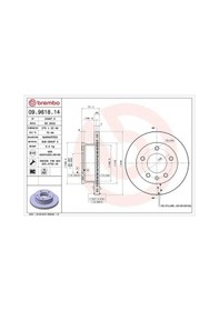 Resim Mercedes Sprinter 213 Cdi Fren Diski On 2001-2006 Brembo 09961814 2adettir 
