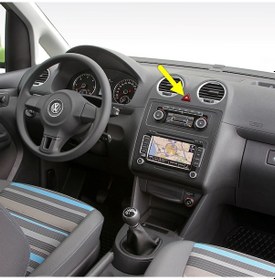 Resim VW Caddy 2011-2015 Dörtlü Flaşör Düğmesi İkaz Tuşu 1T0953509B 