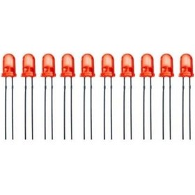 Resim 5mm Kırmızı Led Paketi - 10 Adet 
