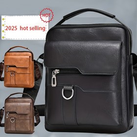 Resim Erkek ve Kadın Kare Omuz Çantası, Yeni Tek Omuz Askılı Çapraz Çanta, İş Çantası, Günlük Moda Sırt Çantası, Düz Renk, Hafif, Ayarlanabilir Askı, Siyah, Sentetik, Polyester Astar, Fermuarlı Kapanış, Püskül Dekorasyonlu, için 