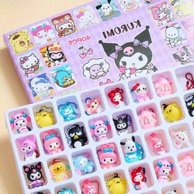 Resim Kitty Karakteri ve for kuromi için 40 adet Gizemli Kutu Seti - Dayanıklı PVC Şanseller, Çoklu Stiller, Gençler için İdeal Bir Hediye 