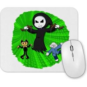Resim Baskı Dükkanı Toddyn Bendy Sans Puppet Green Mouse Pad 
