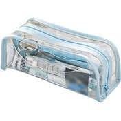 Resim Ganzhoushop İlkokul Çocuk Kalem Kutusu Dayanıklı Öğrenci Kalem Kutusu Makyaj Fırçaları Düzenleyiciler Mavi 