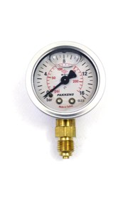 Resim Pakkens 0-16 Bar 50 mm Alttan Bağlantılı Gliserinli Manometre G 1/4 inç 