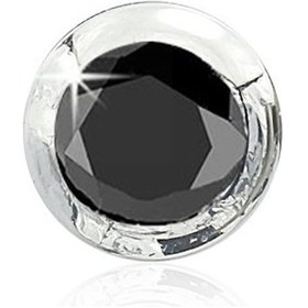 Resim Siyah Pırlanta Erkek Küpesi - 0.20 Karat 18 Ayar N11.91 