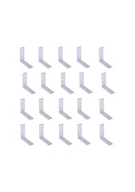 Resim Mobilya, Dolap Yatak Duvara Sabitleme Köşebent Bağlantı Aparatı L Demiri Gönye 2cm X 6,5 Cm X 6,5cm 20 Adet 