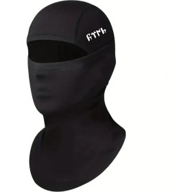 Resim Göktürkçe Türk Yazılı Siyah Kar Maskesi Balaklava Kış Motor 