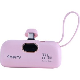 Resim Dx268y Pembe Powerbank 5.000 Mah, 22.5 W Lightning Hızlı Şarj 