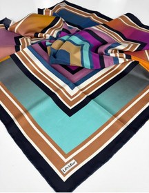 Resim Twill İpek Eşarp-0944 Siyah-taba 