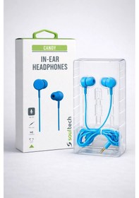 Resim Soultech Candy 3.5 Mm Jack Kablolu Kulaklık Renkli Yeşil Kırmızı Mavi Kulak İçi Kulaklık "kablolu Kulaklık" 