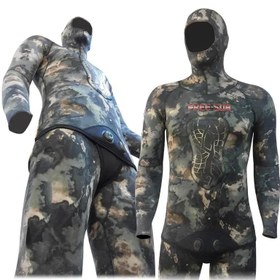 Resim Free-Sub 5mm Green Trap Avcı Serbest Dalış Elbisesi - 2XL 