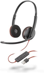 Resim Plantronics Stereo USB Kulaklık 'Blackwire C3220', Siyah 