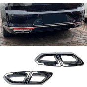 Resim Ulzyvf Passat B8 2016-2019 Egzoz Ağzı Krom Kaplama - Kolay Takılır, Şık Tasarım 