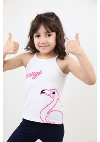 Resim Toontoy Kız Bebek Baskılı Atlet Ekru 