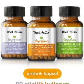 Resim TheLifeCo 3'lü Probiyotik (Happyflora, Happybiota, Happyshape) 