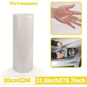 Resim Sunshine011 Tpu Far Filmi Şeffaf 11.8x79.7 Inch Sis Far Stop Su Geçirmez Çizilmeye Dayanıklı 