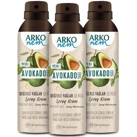 Resim Arko Nem Değerli Yağlar Avokado Sprey Krem 3 x 150 ML 