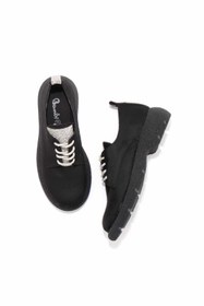 Resim Bambi Siyah Kadın Oxford Ayakkabı K01311230102 