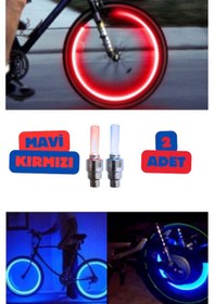 Resim 2 Farklı Renk Hareket Sensörlü Tekerlek Sibop Işık 