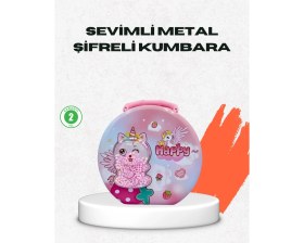 Resim Beruflic Mini Çocuk Para Kasası Güvenli Kilitli Birikim Kutusu 