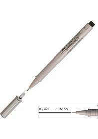 Resim Faber Castell Ecco Pigment Çizim Kalemi 0.7 Mm Siyah 