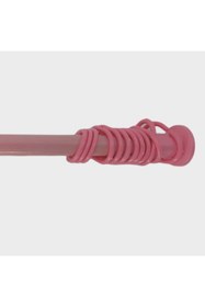 Resim Zethome Banyo Perde Borusu 160cm-260cm Pembe Duş Perde Borusu Duşakabin Perde Askısı Yaylı Duş Borusu Metal 