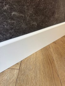 Resim 10 Cm Lake Beyaz Pvc Kaplama Parke Süpürgelik 