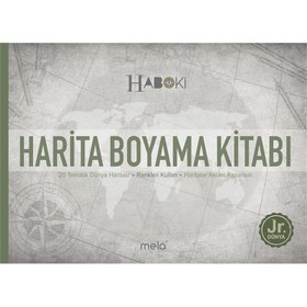 Resim Harita Boyama Kitabı 20 Tematik Dünya Haritası 